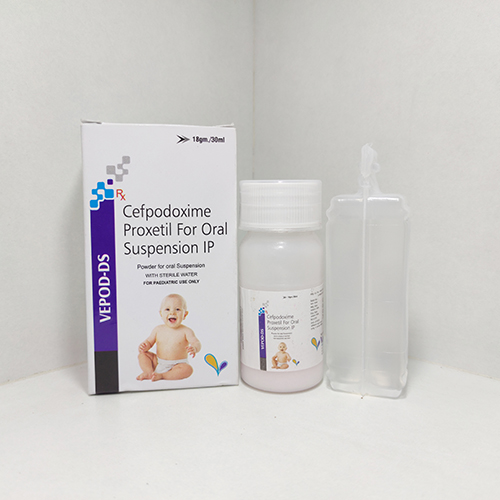Product Name: Vepod DS, Compositions of Vepod DS are Cefpodoxime Proxetil for  Oral Suspension IP - Velox Biologics Private Limited