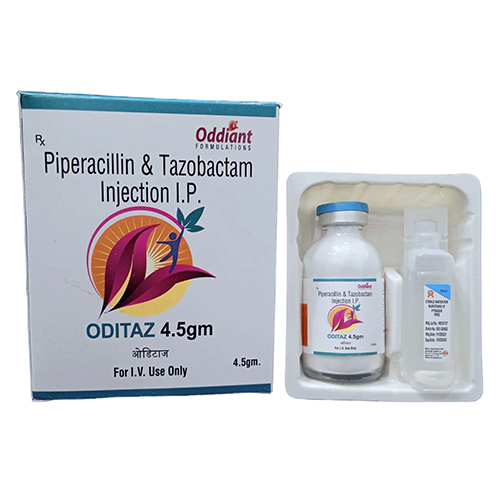 Product Name: Oditaz, Compositions of Oditaz are Piperacillin & Tazobactam Injection I.P - Oddiant Formulations