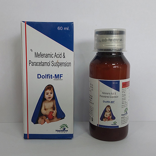 Product Name: Dolfit MF, Compositions of Dolfit MF are Mefenamic Acid & Paracetamol Suspension - Healthtree Pharma (India) Private Limited