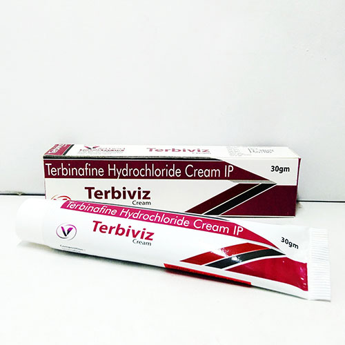 Product Name: Terbiviz, Compositions of Terbiviz are TERBINAFINE 1% W W - Voizmed Pharma Private Limited
