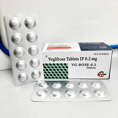 Product Name: VG Bose 0.2, Compositions of VG Bose 0.2 are Voglibose Tablets IP 0.2 mg - Cardimind Pharmaceuticals