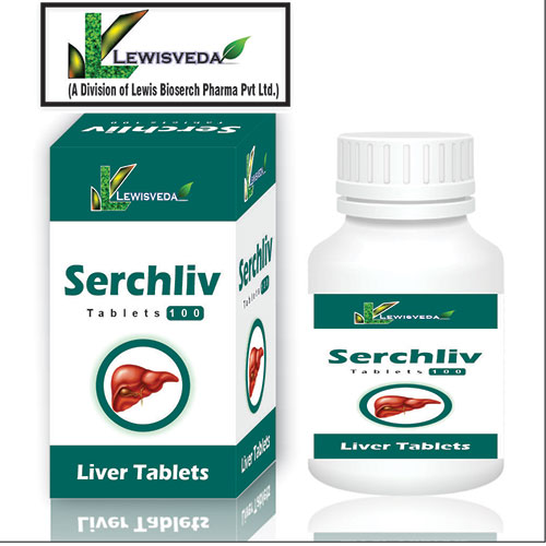 Product Name: Serchliv Tab, Compositions of are A Herbal Liver Tablets - Lewis Bioserch Pharma Pvt. Ltd