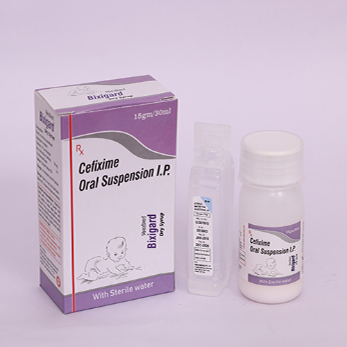 Product Name: BIXIGARD, Compositions of BIXIGARD are Cefixime Oral Suspension IP - Biomax Biotechnics Pvt. Ltd