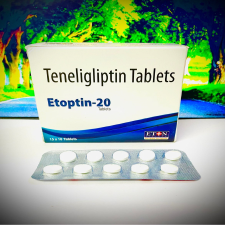 Product Name: Etoptin 20, Compositions of Etoptin 20 are Teneligliptin  Tablets - Eton Biotech Private Limited