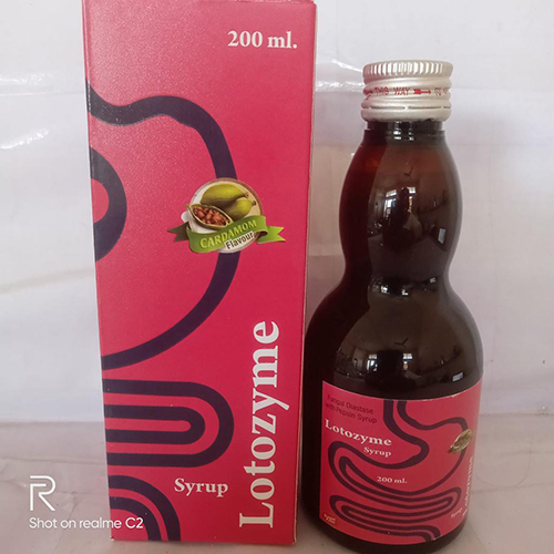 Product Name: Lotozyme , Compositions of Lotozyme  are Fungal Diastase with Pepsin Syrup - Jonathan Formulations