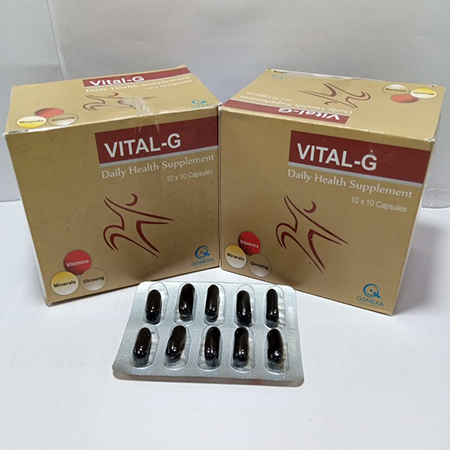 Product Name: VITAL G, Compositions of VITAL G are Daily Health Supplement - Qonexa Lifecare Private Limited