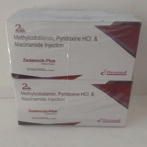 Product Name: Zedencob Plus, Compositions of Zedencob Plus are Methylcobalamin, Pyridoxine HCI, & niacinamide - Denmed Pharmaceutical