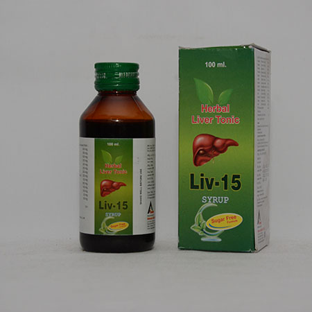 Product Name: LIV 15, Compositions of LIV 15 are Herbal Liver Tonic - Alencure Biotech Pvt Ltd