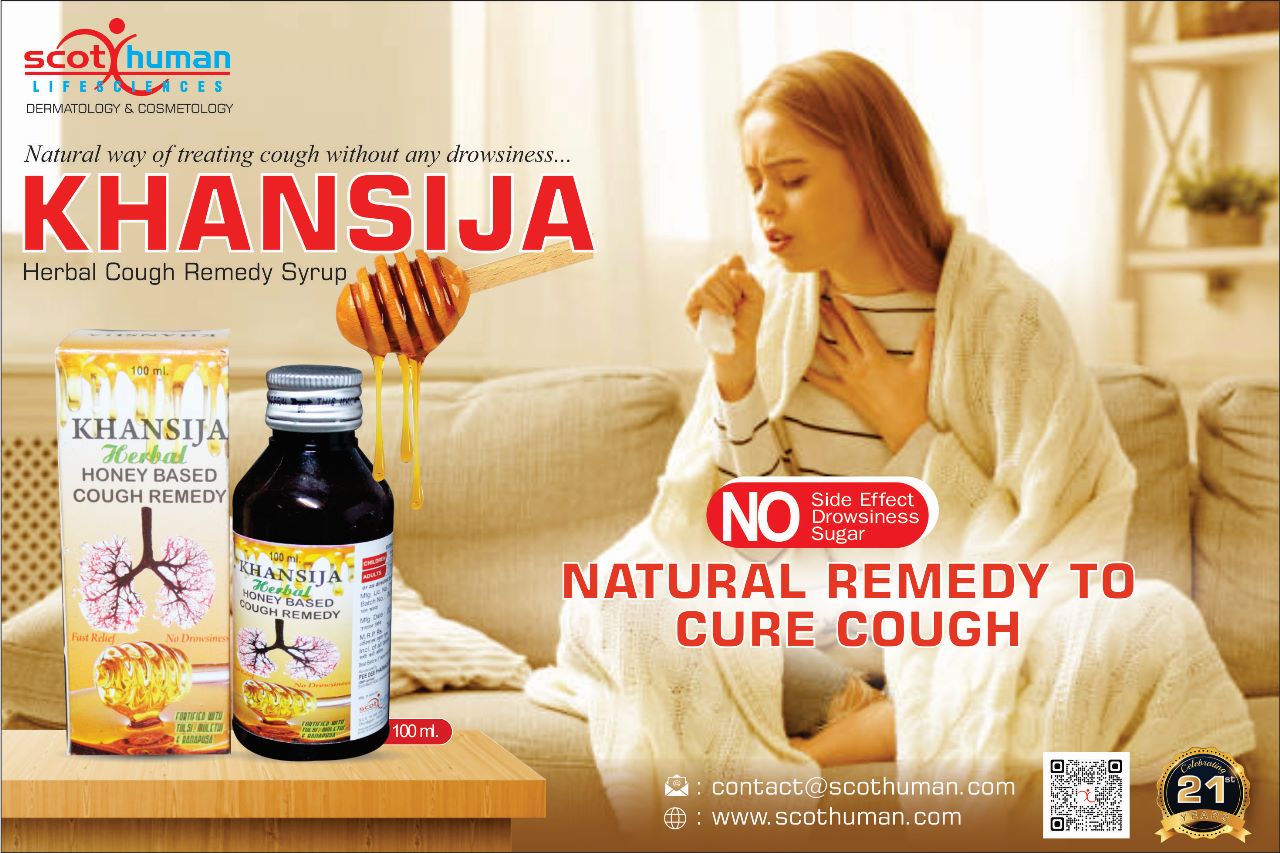Product Name: Khansija, Compositions of Khansija are Honey Based Cough Syrup - Pharma Drugs and Chemicals