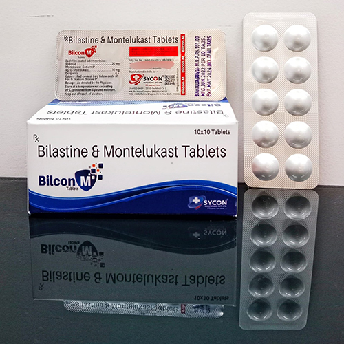 Product Name: Bilcon M, Compositions of Bilcon M are Bilastine & Montelukast Tablets - Sycon Healthcare Private Limited