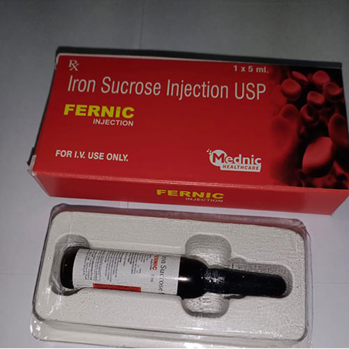 Product Name: Fernic, Compositions of Fernic are iron sucrose usp - Mednic Healthcare Pvt. Ltd