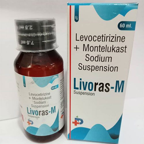 Product Name: Livoras M, Compositions of Livoras M are Levocetirizine + Montelukast Sodium - G N Biotech