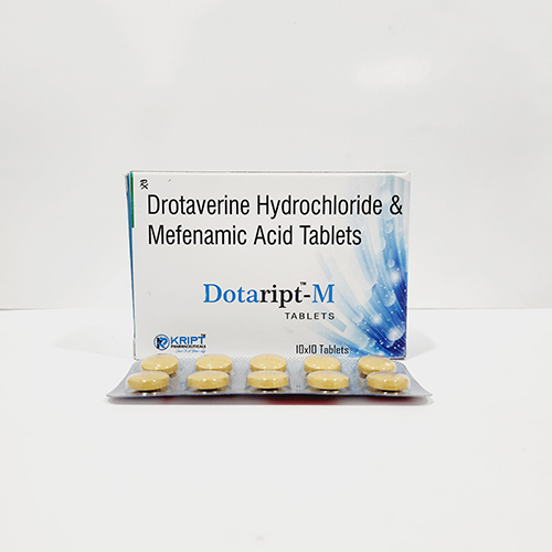 Product Name: Dotaript M, Compositions of Dotaript M are Drotaverine Hydrochloride & mefenamic Acid tablets - Kript Pharmaceuticals