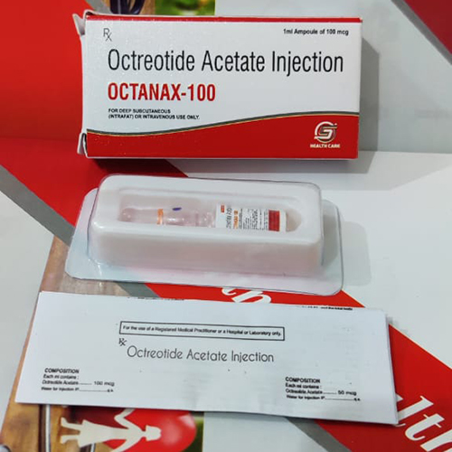 Product Name: OCTANAX 100, Compositions of OCTANAX 100 are Octreotide Acetate Injection - C.S Healthcare