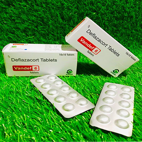 Product Name: Vandef 6, Compositions of Vandef 6 are Deflazacort - Gvans Biotech Pvt. Ltd