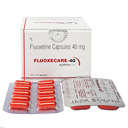 Product Name: Fluoxecare 40, Compositions of Fluoxecare 40 are Fluxetine Capsules 40mg - Lifecare Neuro Products Ltd.