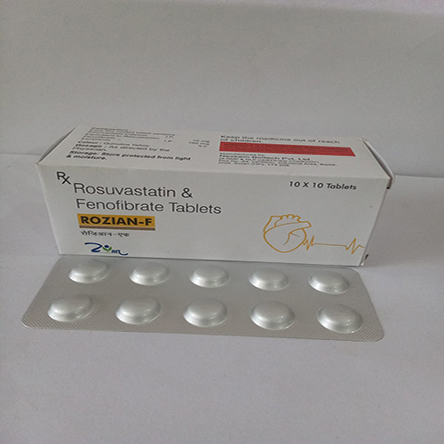 Product Name: ROZIAN F, Compositions of ROZIAN F are Rosuvastatin Fenofibrate Tablets - Arlig Pharma
