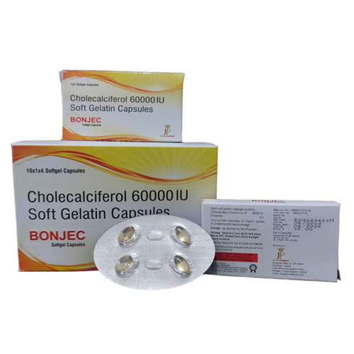 Product Name: Bonjec, Compositions of Bonjec are Choleccalciferol 60000 IU - Jecks Pharma