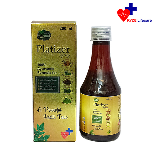 Product Name: Platizer Syrup, Compositions of Platizer Syrup are Ayurvedic Proprietary Medicine - Ryze Lifecare
