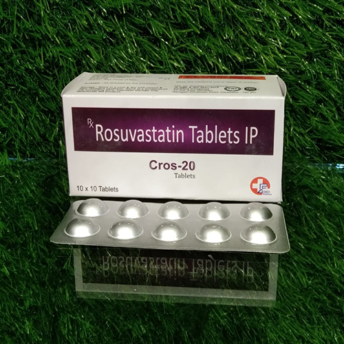 Product Name: Cross 20, Compositions of Cross 20 are Rosuvation Tablets IP - Crossford Healthcare