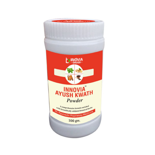 Product Name: Innovia Ayush Kwath, Compositions of Innovia Ayush Kwath are An Ayurvedic Proprietary Medicine - Innovia Drugs