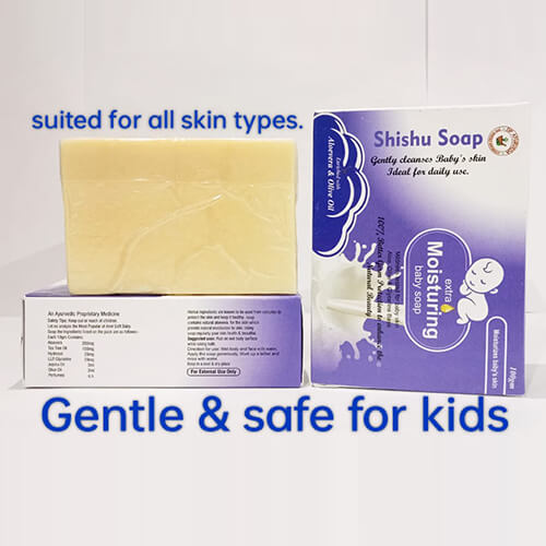 Product Name: Shishu Soap, Compositions of Shishu Soap are Suited for all skin Types - DP Ayurveda