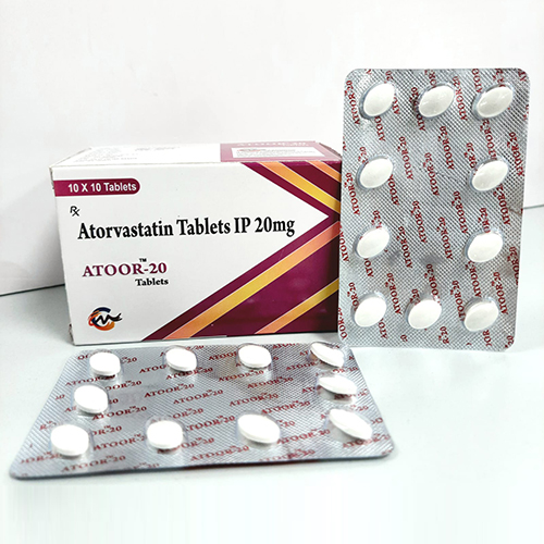 Product Name: Atoor 20, Compositions of Atorvastatin Tablets IP 20 mg are Atorvastatin Tablets IP 20 mg - Cardimind Pharmaceuticals