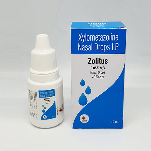 Product Name: Zolitus, Compositions of Zolitus are Xylometazoline  Nasal Drops I.P. - Pride Pharma