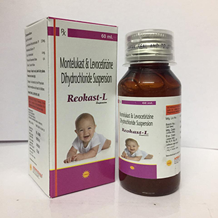 Product Name: Reokast  L, Compositions of Reokast  L are Montelukast & Levocetrizine Dihydrrochloride Suspension - Apikos Pharma