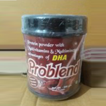 Product Name: Problend, Compositions of Problend are Protein powder with multivitamins & multiminerals advantages of DHA - Senbian Pharma Pvt. Ltd