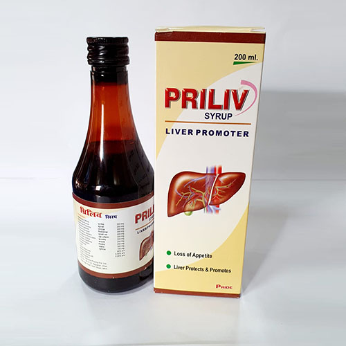 Product Name: Priliv, Compositions of are Liver Promoter - Pride Pharma