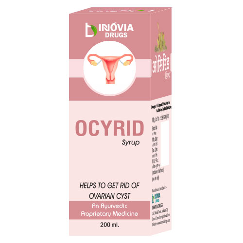 Product Name: Ocyrid, Compositions of Ocyrid are Helps to Get rid of ovarian cyst - Innovia Drugs