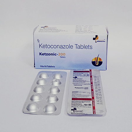 Product Name: Ketzonic 200, Compositions of Ketzonic 200 are Ketoconazole Tablets  - Ronish Bioceuticals