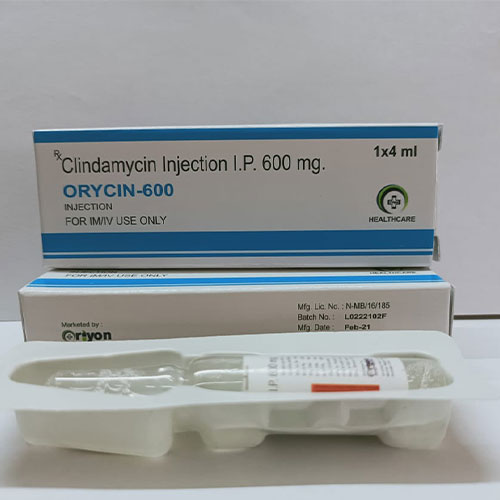 Product Name: Oricin 600, Compositions of Oricin 600 are Clindamycin - Oriyon Healthcare