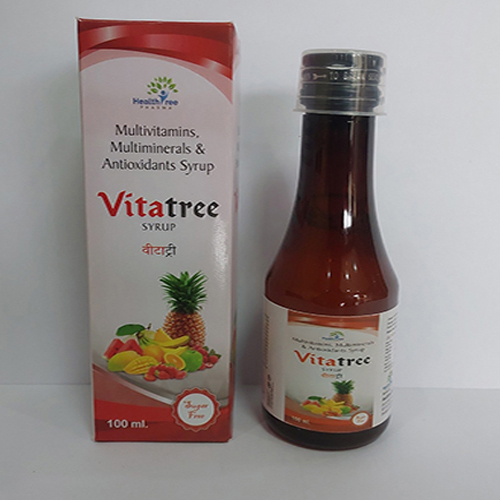 Product Name: Vitatree, Compositions of are Multivitamins,Multiminerals & Antioxidants Syrup - Healthtree Pharma (India) Private Limited