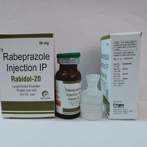 Product Name: Rabidol 20, Compositions of Rabidol 20 are Rabeprazole - Oriyon Healthcare