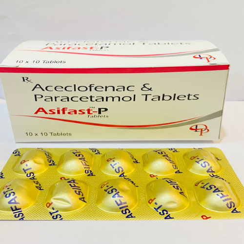 Product Name: Asifast P, Compositions of Asifast P are Aceclofenac and Paracetamol tablets - Disan Pharma