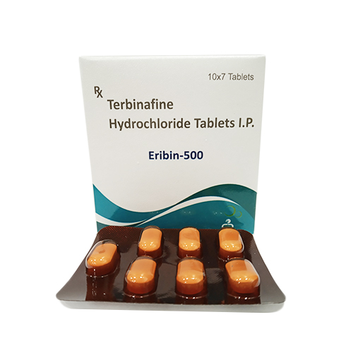 Product Name: Eribin 500, Compositions of Eribin 500 are Terbinafine Hydrochloride Tablets IP - Erika Remedies