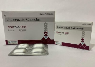 Product Name: Itnazole 200, Compositions of Itnazole 200 are Itnazole Capsules - Medofy Pharmaceutical
