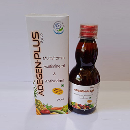 Product Name: Adegen Plus, Compositions of Multivitamin, Multiminerals & Antioxidant are Multivitamin, Multiminerals & Antioxidant - Adegen Pharma Private Limited