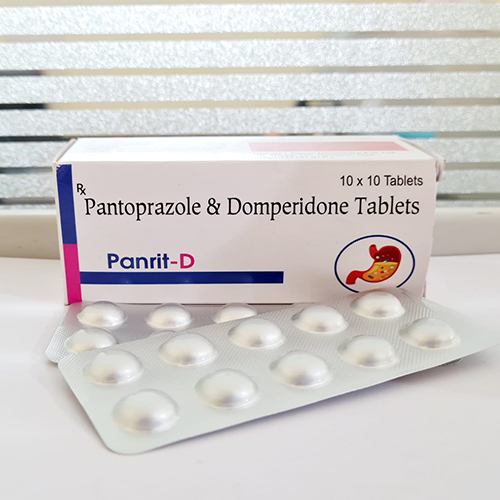 Product Name: Panrit D, Compositions of Panrit D are Pantoprazole & Domperidone Tablets - Kriti Lifesciences