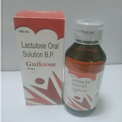 Product Name: Gutloose, Compositions of Gutloose are Lactlose Oral Solution B.P. - Macro Labs Pvt Ltd