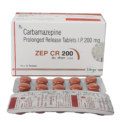 Product Name: Zep CR 200, Compositions of Zep CR 200 are Prolonges Release Tablets IP 200mg - Lifecare Neuro Products Ltd.