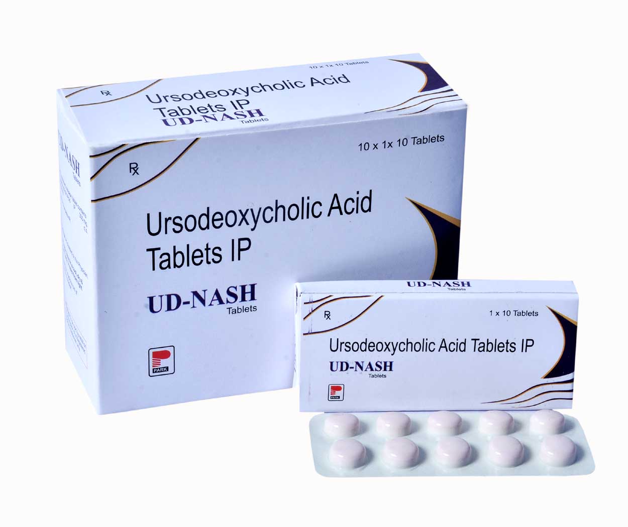 Product Name: UD NASH, Compositions of UD NASH are Ursodeoxycholic Acid Tablets IP - Park Pharmaceuticals