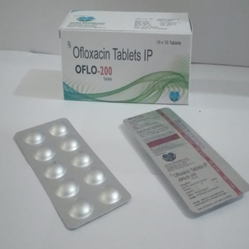 Product Name: Oflo 200, Compositions of Oflo 200 are Ofloxacin Tablets IP - Aman Healthcare