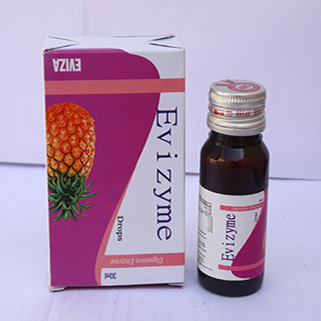 Product Name: Evizyme, Compositions of Evizyme are Fungal Diastase Pepsin - Eviza Biotech Pvt. Ltd