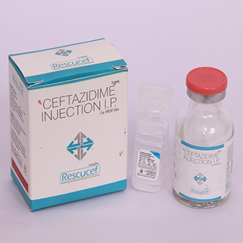 Product Name: RESCUCEF, Compositions of RESCUCEF are Ceftazidime Injection IP - Biomax Biotechnics Pvt. Ltd