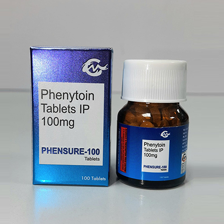 Product Name: Phensure 100, Compositions of Phensure 100 are Phenytoin Tablets IP 100 mg - Asterisk Laboratories