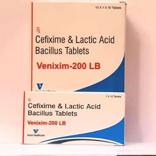 Product Name: Venixim 200 LB, Compositions of Venixim 200 LB are Cefixim & Lactic acid Bacillus - Venix Global Care Private Limited