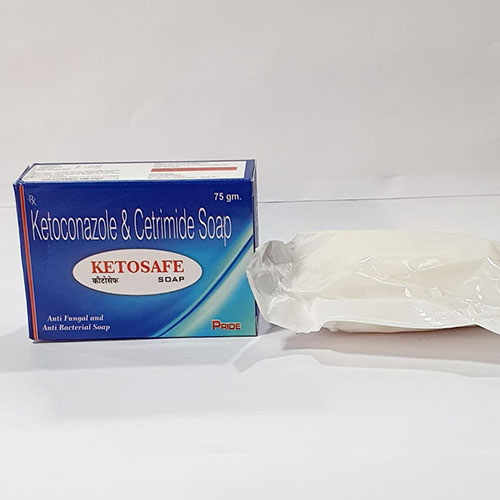 Product Name: Ketosafe, Compositions of Ketosafe are Ketoconazole & Cetrimide Saop - Pride Pharma